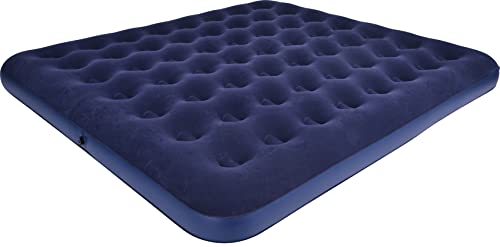 Avenli Colchón de aire para camping para 2 personas 203x183x22 cm Colchón inflable Cama de aire Azul