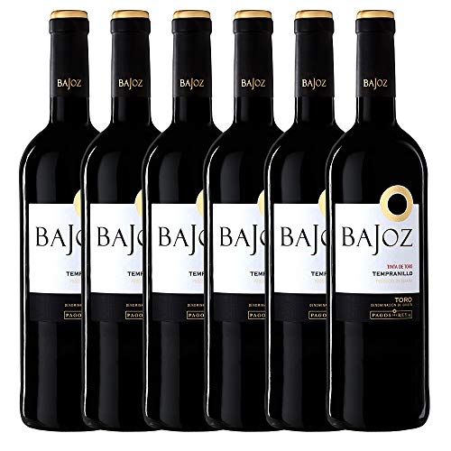 Bajoz Tempranillo D.O. Toro - Paquete de 6 x 750ml - Total: 4500 ml