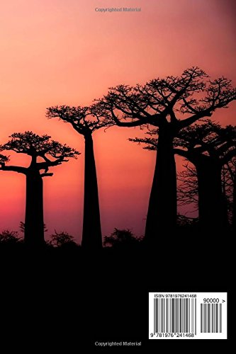 Baobab Trees at Sunset in Madagascar Journal: 150 Page Lined Notebook/Diary