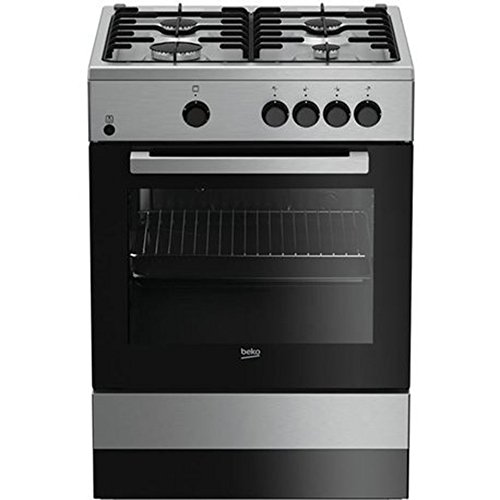 BEKO fsg62000dxl Cocina de Gas Acero Inoxidable 4 Fogones, 60 cm/64 L