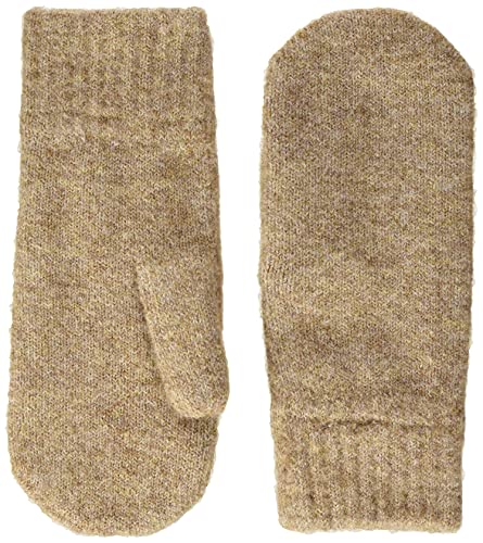 bestseller a/s PCBERTA Mittens Noos BC Guantes, Natural, Talla única para Mujer