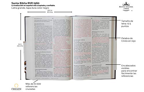 Biblia Reina Valera 1960 letra grande. Tapa dura, fotos de Tierra Santa / Spanish Holy Bible RVR 1960. Large Print, Hard Cover, Photos of the Holy Land