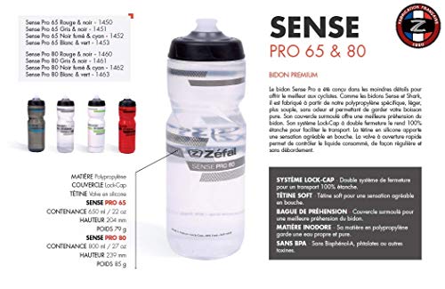 Bidón ZEFAL Sense Pro 65 Negro/Azul, 650 ml