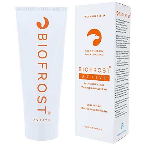 Biofrost Active Muscle Gel - Topical Analgesic Arnica Cold Heat Gel for Back & Muscle Pain (175ml) Natural Cold Heat Therapy Treatment (Drug-Free)