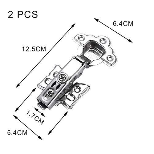 Bisagra De 2 Piezas De Flor De Ciruelo, Amortiguador, Clip De Amortiguación, Adecuado Para La Absorción De Impactos Hidráulicos De La Puerta Del Armario, Desmontable