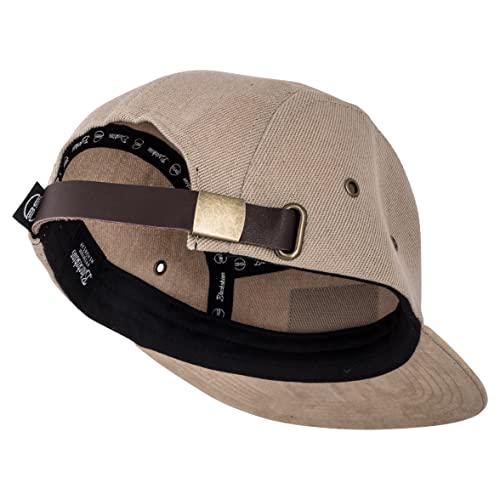 Blackskies Port Blair 5 Panel Cap Unisex Béisbol Beige Suede Kappi Snapback