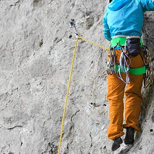 Bnineteenteam Cuerda de Escalada Exterior Cuerda rapel de Seguridad para Acampar, montañismo, Escape de Deportes al Aire Libre(30m-Amarillo)