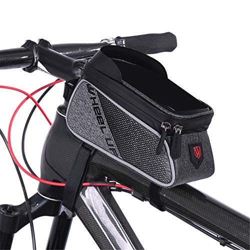 Bolsa de Asiento Trasero de Bicicleta Anular Las Bandas reflectoras sin Fisuras Cremallera Resistente al Agua Bolsa de Manillar de la Bici Bolsa de sillín de Bicicleta