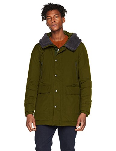 BOSS Olsan Chaqueta, Verde (Dark Green 309), Large (Talla del Fabricante: 54) para Hombre