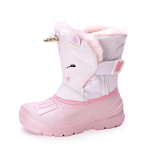 Botas de Nieve Niños - Bebe Botas de Invierno Antideslizantes Impermeables, Botas y Botines Niña, Zapatos Forro de Piel Suave y Cálida