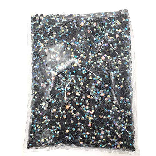 Brillabenny Strass termoadhesivos Outlet AB Hotfix Aurora Boreal para manualidades, joyas, teléfonos móviles, tejidos, decoración, ropa, Rhinestone AB Crystal 500, SS10/3 mm (2,8 mm)