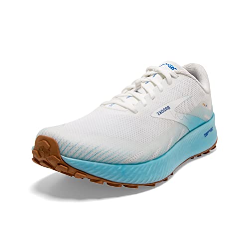 Brooks Catamount White/Iced Aqua/Blue 5.5 B (M)