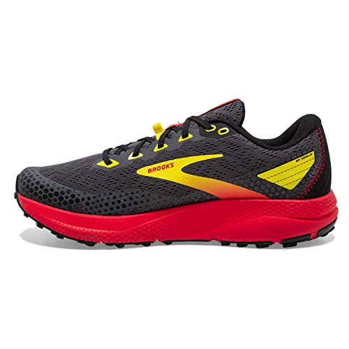 Brooks Divide 3, Zapatillas para Correr Hombre, Black Fiery Red Blazing Yellow, 49.5 EU