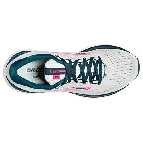 Brooks Glycerin 19, Zapatillas para Correr Mujer, Ice Flow Navy Pink, 38.5 EU