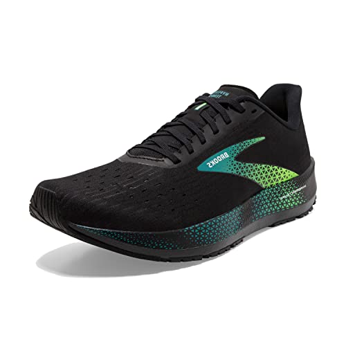 Brooks Hyperion Tempo, Zapatillas para Correr Hombre, Black Kayaking Green Gecko, 46.5 EU