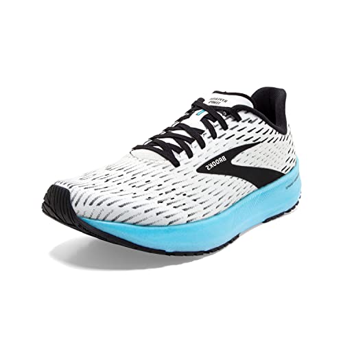 Brooks Hyperion Tempo, Zapatillas para Correr Hombre, White/Black/Iced Aqua, 45.5 EU