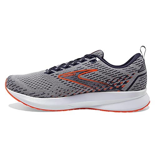 Brooks Levitate 5, Zapatillas para Correr Hombre, Gris Peacoat Flame, 45.5 EU