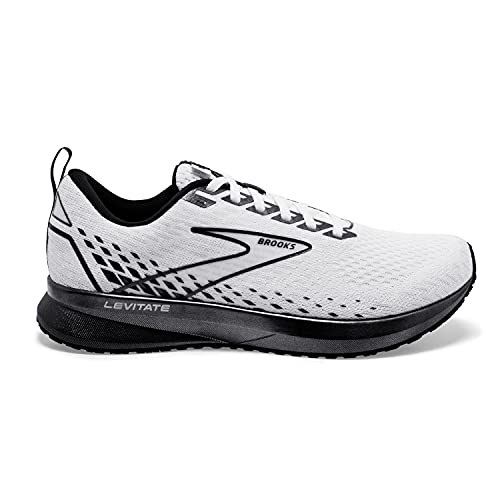 Brooks Levitate 5, Zapatillas para Correr Mujer, Blanco y Negro, 39 EU