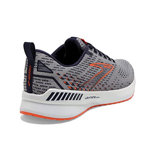 Brooks Levitate GTS 5, Zapatillas para Correr Hombre, Gris Peacoat Flame, 45 EU