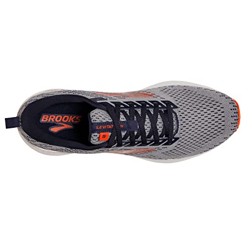 Brooks Levitate GTS 5, Zapatillas para Correr Hombre, Gris Peacoat Flame, 45 EU