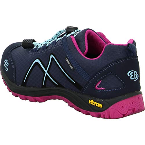 Brütting Guide, Zapatos de Low Rise Senderismo Mujer, Azul (Marine/Pink/Türkis Marine/Pink/Türkis), 38 EU