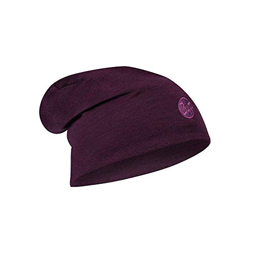 Buff 118188.609.10.00 Heavyweight Merino Wool Hat, Unisex-Adult, Purplish Multi Stripes, Talla única