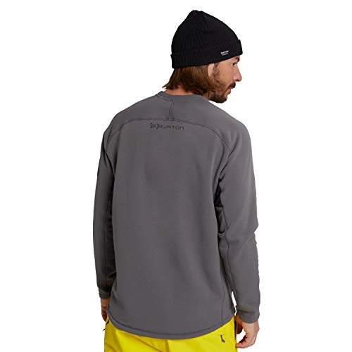 Burton AK Baker Power Stretch Crew Castlerock - Sudadera para hombre (talla XS), color gris