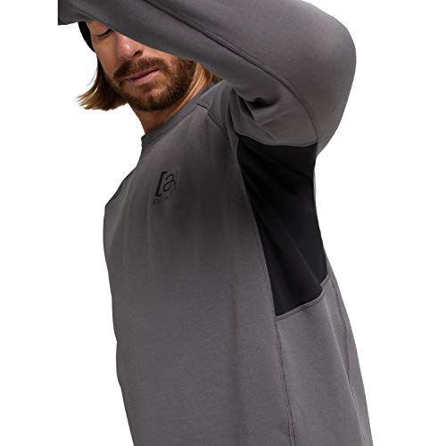 Burton AK Baker Power Stretch Crew Castlerock - Sudadera para hombre (talla XS), color gris