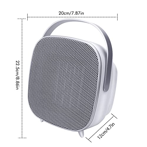 Calefactor eléctrico inteligente con WiFi, AIMOX, calefactor de cerámica, mini calefactor de pie, funciona con aplicación Alexa y Google 1500 W, color blanco