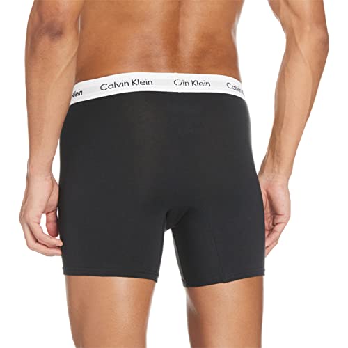 Calvin Klein Cotton Stretch Trunk 3Pk Bóxer, Multicolor (Black/White/Grey Heather), L (Pack de 3) para Hombre