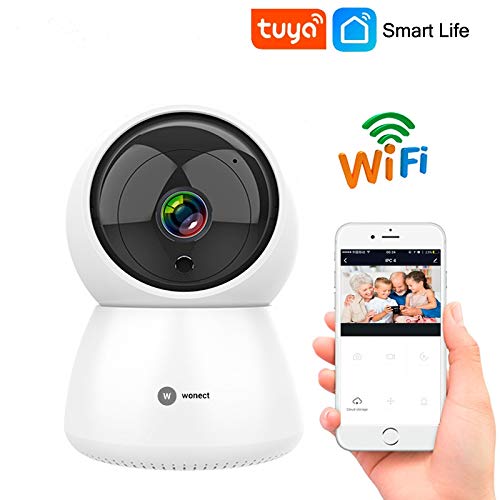 Camara IP WiFi Wonect T21 Tuya Smart Life APP Domotica. Sistema de seguridad para hogares con vídeo-vigilancia WiFi a través cámara de vigilancia IP compatible con APP de domótica Tuya Smart