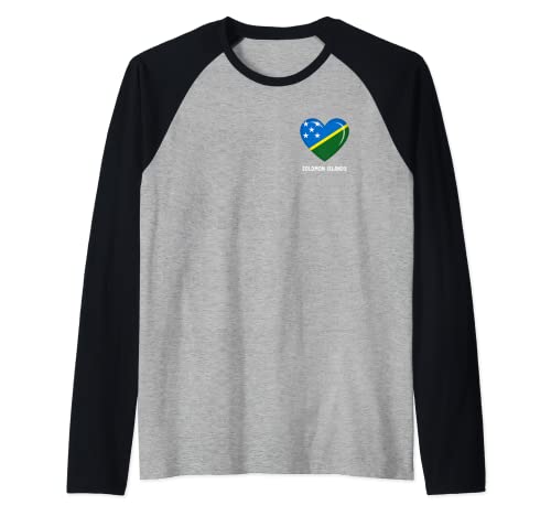 Camisa Bandera de las Islas Salomón | Islas Salomón Camiseta Manga Raglan