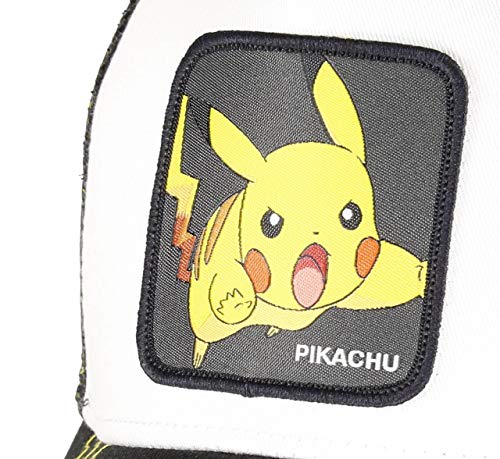 Capslab Pikachu Trucker Cap Pokemon White/Black - One-Size