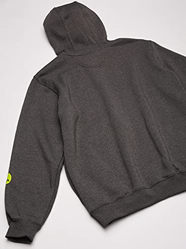 Carhartt Midweight Sleeve Logo Hooded Sweatshirt Sudadera con capucha, Carbon Heather, M para Hombre