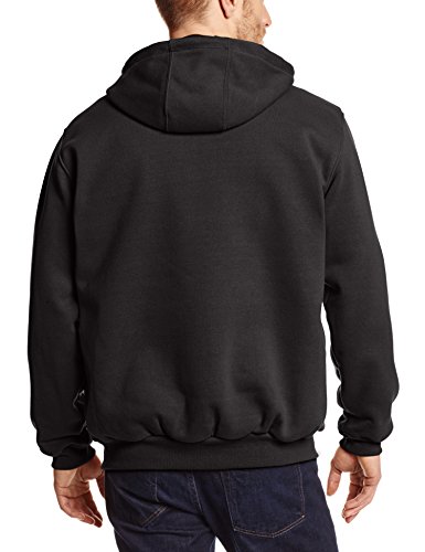 Carhartt Rutland Thermal-Lined Zip-Front Sweatshirt Sudadera, Black, L Regular para Hombre