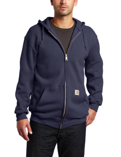 Carhartt Sudadera con Capucha de Peso Medio para Hombre, Azul Marino, XS