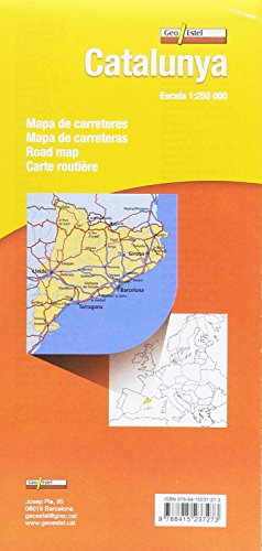 Catalunya 2017-2018: Mapa de carreteres Escala 1:250.000