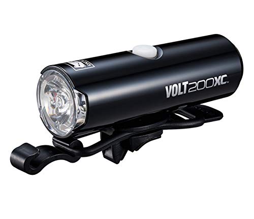 CatEye Volt 200 XC - Luces Frontales y reflectores para Ciclismo, Color Negro