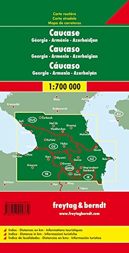 Cáucaso, Georgia, Armenia, Azerbayán mapa de carreteras. Escala 1:700.000. Freytag & Berndt.: Wegenkaart 1:700 000: AK 154 (Auto karte)