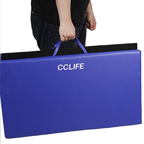 CCLIFE ZERRO colchoneta Plegable Gimnasia de Espuma para Gimnasia Yoga Deportiva colchoneta Yoga Plegable 4 Paneles Plegables,Resistente, Antideslizante 180x80x5cm