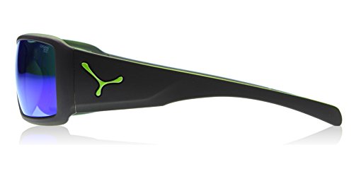 Cébé Utopy Gafas, Unisex Adulto, Multicolor (Matt Black Green), L