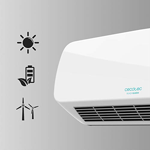 Cecotec Radiador Eléctrico Bajo Consumo Cerámico Ready Warm 5200 Box Ceramic. 2000 W, Pantalla Digital, IPX2, Temporizador, 3 Modos, Protección sobrecalentamiento, Mando