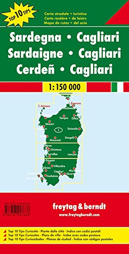 Cerdeña-Cagliari, mapa de carreteras. Escala 1:150.000. Freytag & Berndt.: Toeristische wegenkaart 1:150 000: AK 0617 (Auto karte)