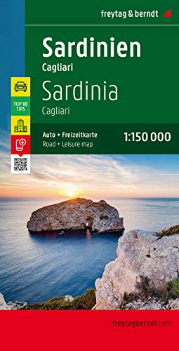 Cerdeña-Cagliari, mapa de carreteras. Escala 1:150.000. Freytag & Berndt.: Toeristische wegenkaart 1:150 000: AK 0617 (Auto karte)