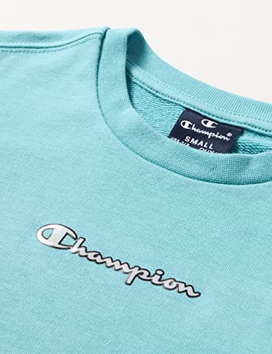 Champion Soft Fluo Sudadera, Verdeagua, 9-10 años para Niños