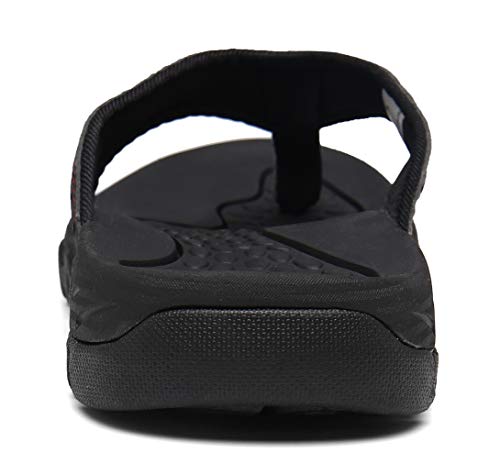 Chanclas Hombre Verano Zapatillas Flip Flops Sandal Zapatos de Playa y Piscina Negro40