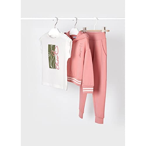 Chandal Niña – Conjuntos para Niña – Pack de 3 Piezas -100% algodón - Camiseta Manga Corta – Sudadera con Capucha y Cremallera – Pantalón Chandal Niña - Ropa de Regalo – Para niñas de 2 años a 8 años