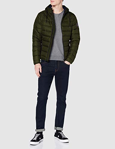 Chaqueta acolchada Napapijri Allo para hombre, profundidades verdes, S