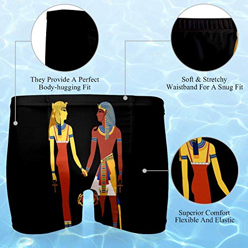 CHINFY - Bañador para hombre, diseño de Egipto antiguo Egipto Multicolor multicolor M