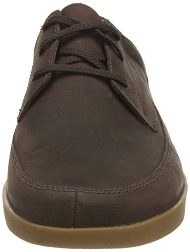 Clarks Oakland Craft, Zapatos de Cordones Derby Hombre, Marrón (Dark Brown Nub Dark Brown Nub), 42.5 EU